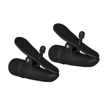 Load image into Gallery viewer, Nipplettes Vibrating Black Nipple Clamps
