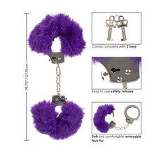 Load image into Gallery viewer, Ultra Fluffy Furry Cuffs Purple
