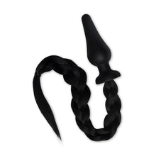 Load image into Gallery viewer, Furry Tales Black Pony Play Butt Plug
