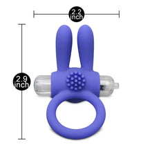 Load image into Gallery viewer, Cock Ring With Rabbit Ears Blue
