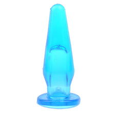 Load image into Gallery viewer, Mini Butt Plug With Finger Hole Blue

