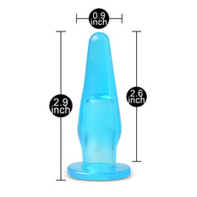 Load image into Gallery viewer, Mini Butt Plug With Finger Hole Blue
