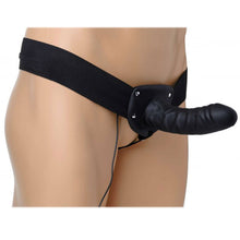 Load image into Gallery viewer, Deluxe Vibro Erection Assist Hollow Silicone Strap On
