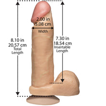 Load image into Gallery viewer, The Realistic Cock 8 Inch Dildo Flesh Pink
