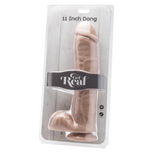 Load image into Gallery viewer, Get Real 11 Inch Dildo Dong With Balls - ToyJoy  - Flesh Pink Coloured
