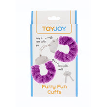 Load image into Gallery viewer, ToyJoy Furry Fun Wrist Cuffs Purple
