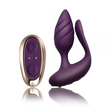 Load image into Gallery viewer, Rocks Off Cocktail Remote Control Couples Vibe Purple
