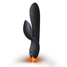 Load image into Gallery viewer, Rocks Off Everygirl Black Rechargeable Rabbit Vibrator
