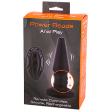 Load image into Gallery viewer, Power Beads Anal Play Rimming And Vibrating Butt Plug
