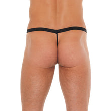 Load image into Gallery viewer, Mens Black G-String With Pink Pouch
