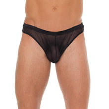Load image into Gallery viewer, Mens Black Mesh G-String
