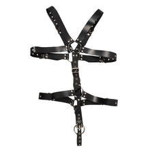 Load image into Gallery viewer, Mens Leather Adjustable Harness With Cock Ring
