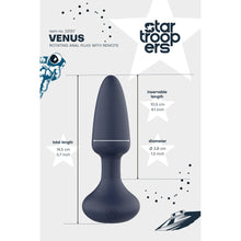 Load image into Gallery viewer, Startroopers Venus Rotating Remote Control Anal Plug
