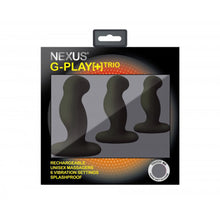 Load image into Gallery viewer, Nexus G Play Trio Vibrating Prostate Massagers Black
