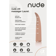 Load image into Gallery viewer, Nude Laurel Mini Travel Massager
