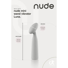 Load image into Gallery viewer, Nude Luna Mini Wand Vibrator
