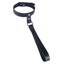 Load image into Gallery viewer, The Red Leather Collar with Short Leash
