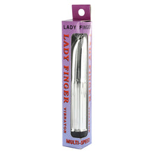 Load image into Gallery viewer, Lady Finger Mini Vibrator Silver
