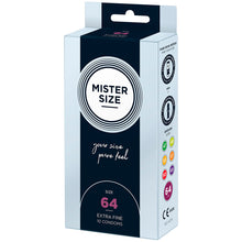 Load image into Gallery viewer, Mister Size 64mm Your Size Pure Feel Condoms 10 Pack
