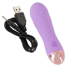 Load image into Gallery viewer, Cuties Silk Touch Rechargeable Mini Vibrator Purple
