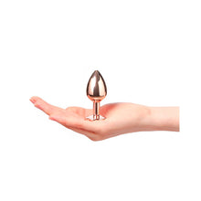 Load image into Gallery viewer, Dorcel Diamond Butt Plug Rose Gold Small

