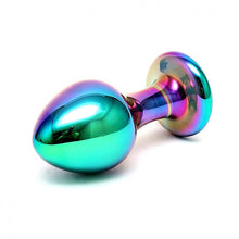 Load image into Gallery viewer, Sensual Multi Coloured Glass Melany Anal Dildo
