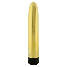 Load image into Gallery viewer, Slimline Smooth Multi Speed Vibrator Gold
