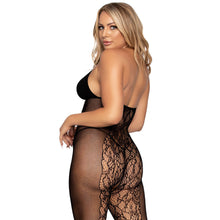 Load image into Gallery viewer, Leg Avenue Lace And Opaque Bodystocking UK 6 to 12
