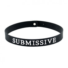 Load image into Gallery viewer, Black Silicone Submissive BDSM Collar
