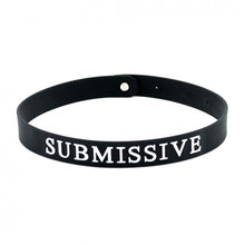 Load image into Gallery viewer, Black Silicone Submissive BDSM Collar
