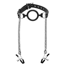 Load image into Gallery viewer, Mutiny Silicone O Ring Gag Plus Nipple Clamps
