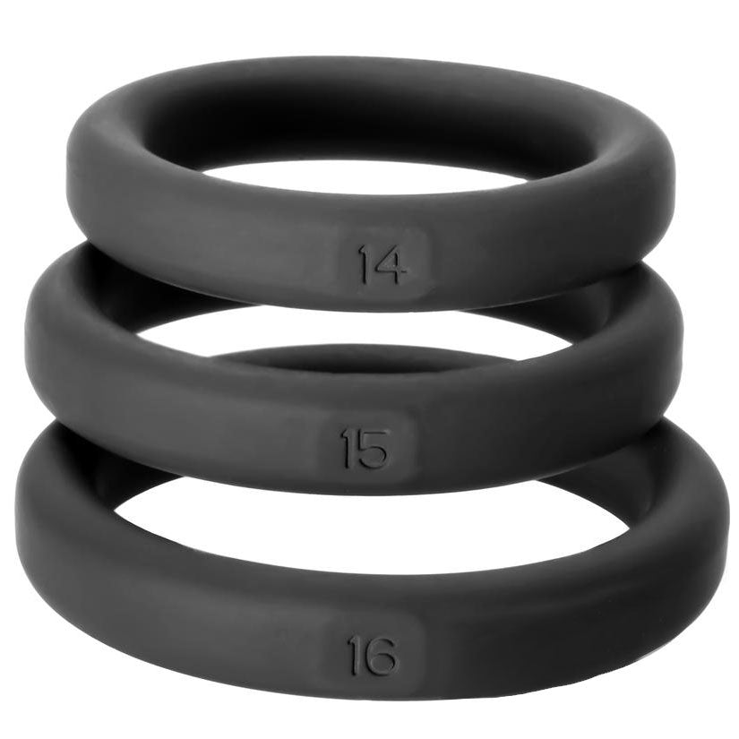 Perfect Fit XactFit Cock Rings - Sizes 14, 15, 16