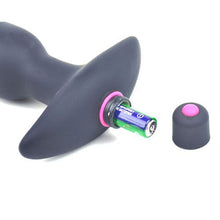 Load image into Gallery viewer, Silicone Butt Plug With Vibrating Bullet
