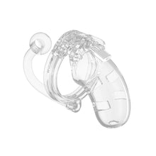 Load image into Gallery viewer, Man Cage 10  Male 3.5 Inch Clear Chastity Cage With Anal Plug
