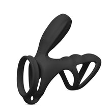 Load image into Gallery viewer, Cockring and Clit Vibrator Black
