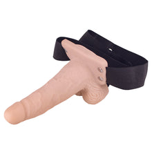 Load image into Gallery viewer, Erection Assistant Hollow Vibrating StrapOn 6 inch Flesh Pink
