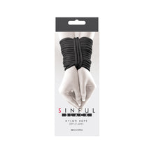 Load image into Gallery viewer, Sinful 25 Foot Nylon Rope Black
