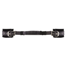 Load image into Gallery viewer, Ouch Adjustable Black Leather Handcuffs
