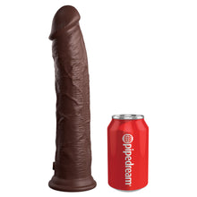 Load image into Gallery viewer, King Cock Elite!!! - 11 Inch Dual Density Cock Dildo - Flesh Brown
