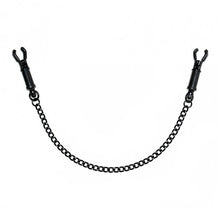Load image into Gallery viewer, Black Metal Adjustable Nipple Clamps With Chain
