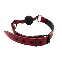 Load image into Gallery viewer, Rouge Garments Leather Croc Print Ball Gag
