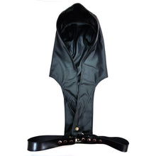 Load image into Gallery viewer, Rouge Leather Harness with Faux Leather Hoodie
