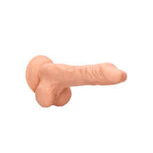 Load image into Gallery viewer, RealRock 8 Inch Dong With Testicles Flesh Pink

