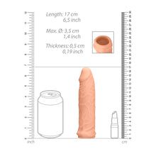 Load image into Gallery viewer, Realrock 6 Inch Penis Sleeve Flesh Pink
