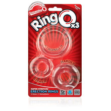 Load image into Gallery viewer, Screaming O RingO x3 Clear Cock Rings

