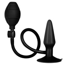 Load image into Gallery viewer, Black Booty Call Pumper Silicone Small Inflatable Butt Plug
