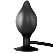 Load image into Gallery viewer, Black Booty Call Pumper Silicone Medium Inflatable Butt Plug
