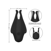 Load image into Gallery viewer, Rechargeable Nipplettes Vibrating Nipple Clamps
