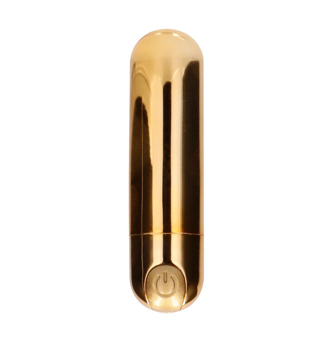 10 speed Rechargeable Gold Bullet Vibrator