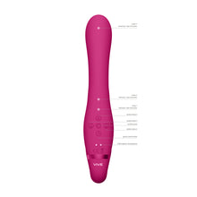 Load image into Gallery viewer, Vive Suki Triple Action Strapless Strap On Vibrator Pink
